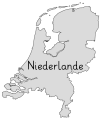 Umrisskarte Niederlande
