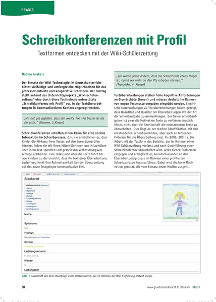 Datei:Anskeit 2011 Schreibkonferenzen mit Profil. Textformen entdecken mit der Wiki-Schülerzeitung..pdf